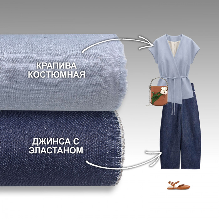 Набор тканей для шитья 07.06 Небесный №2 