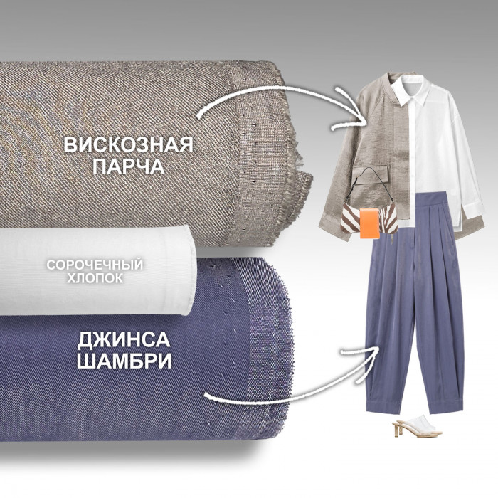 Набор тканей для шитья 06.08 Шамбри