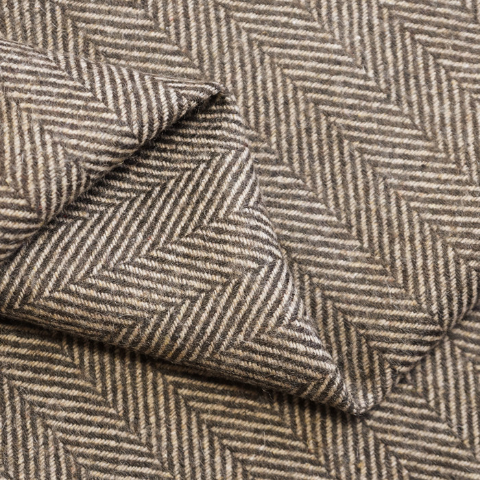 Ткань Твид костюмная шерсть Herringbone МА1907/Coffee Liqueur Предзаказ: отправка с 20 сентября