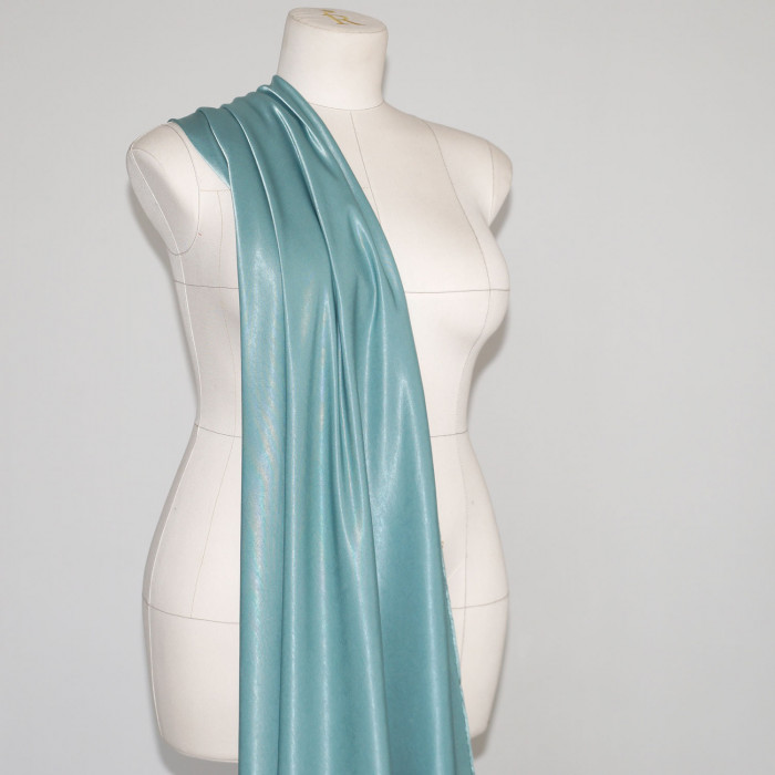 Купра Arabic silk МА01/Морская волна для пошива платья по выкройке Helpersew