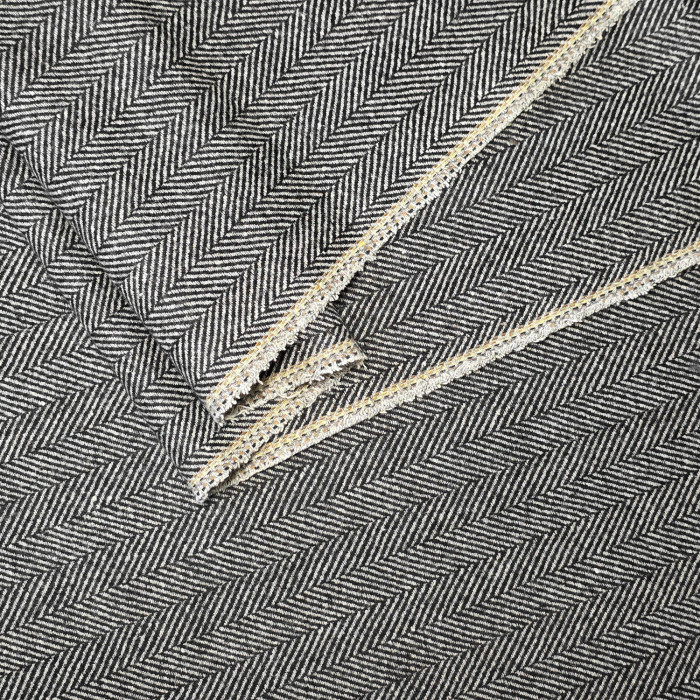 Ткань Твид костюмная шерсть Herringbone МА2708/Базальт (УЦЕНКА) 
